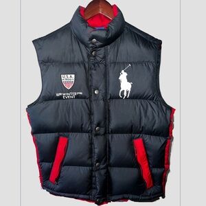 Vintage Polo Ralph Lauren USA Winter Event Puffer Vest – Big Pony